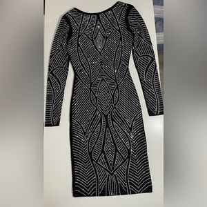 Beautiful rhinestone midi dress